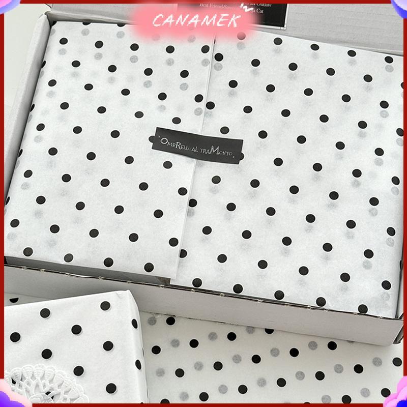 CANAMEK Giấy Sydney Polka Dot, giấy đính cườm tay, giấy gói hoa, bó hoa, quà tặng bánh nướng CSF