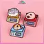 MYPANDA 1 / 3 Chiếc Nhiều Màu Sắc Mèo Men Pin Ve Áo Chân Hoạt Hình Dễ Thương Mèo Béo Kim Loại Trâm Cài Cho Nữ Động Vật Phụ Kiện Trang Sức Quà Tặng Bạn Bè.
