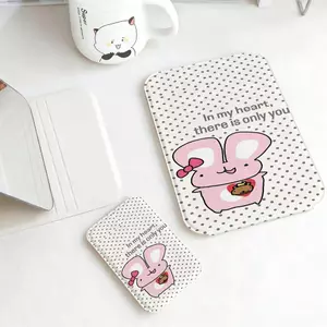 Thỏ hồng ôm hạt dẻ Gươdẻ Tradẻ Điểm Gập Hai Mặt, Kính Lớn & Kính Phóng Đại