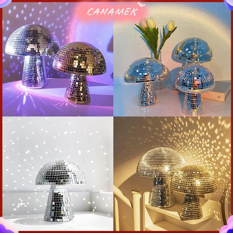 CANAMEK Mới Bạc 10 * 10cm Nấm Disco Bóng Gương Phản Quang Nấm Trang Trí Bạn Gái Quà Tặng CSF
