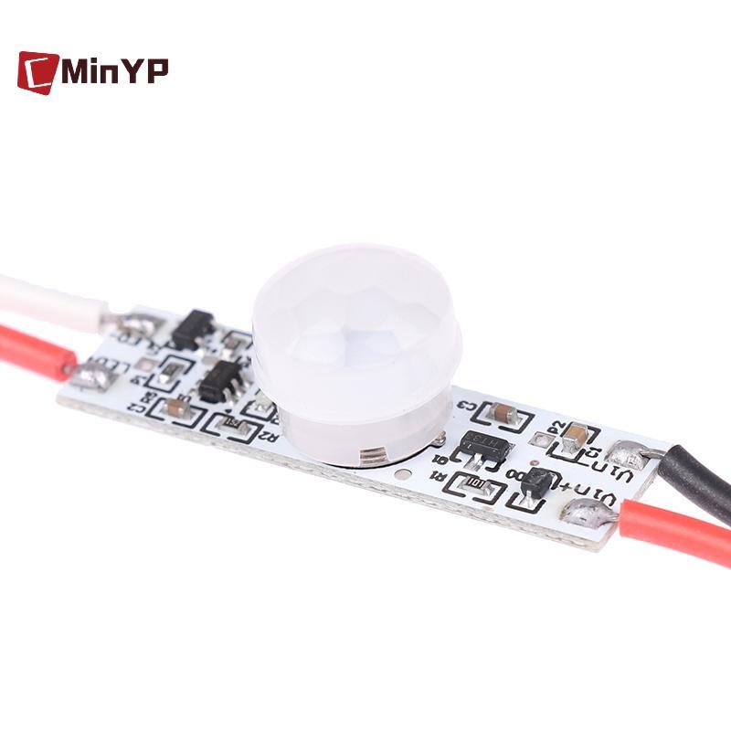 CminoYP 1 Công Tắc Cảm Biến Chuyển Động Hồng Ngoại PIR 5V-24V PIR Cảm Biến Chuyển Động DC Phát Hiện Hẹn Giờ Tự Động BẬT TẮT Cho Dải LED Glory