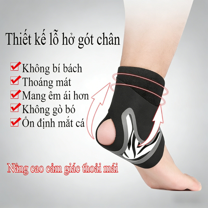 Băng Quấn Cổ Chân,Đai Hỗ Trợ Mắt Cá Chân Tập Gym, Thể Thao, Đạp Xe, Chạy Bộ,mỏng nhẹ thoáng khí
