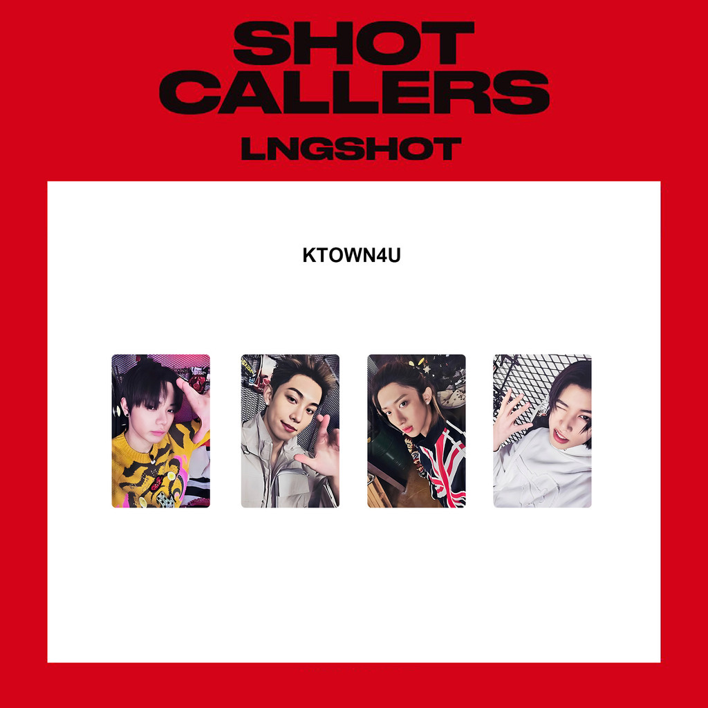 4 LNGSHOT SHOT CALLERS Album Photocards FANPLE Phát sóng Tuần