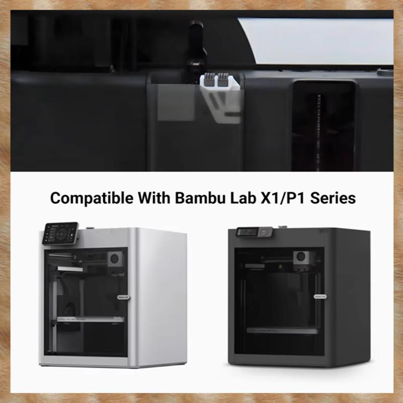 [S Z] Dành cho Lab X1 / X1C P1P / P1S Công cụ làm sạch đầu in- Vòi phun gạt nước nóng Hai hàng Bàn chải silicon nhúng Máy chà sàn