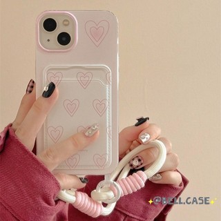 DànhCho IPhone 17 16 15 14 13 12 11 ProMax XR XS Max 78 Plus Màu hồng tình yêu lanyard trường hợp điện thoại