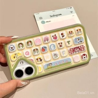 Ốp Điện Thoại Thích Hợp Cho iPhone Hoạt Hình Sáng Tạo Bàn Phím Ba Chiều Thích Hợp Cho iPhone17 / 16pro Vỏ Mềm 15 / 12 Vỏ Điện Thoại 14 / 13promax Vỏ Bảo Vệ Mềm ZGG6