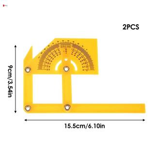 2 Chiếc Nhựa ABS Thợ Mộc-Ruler Độ Chính Xác Cao Thước Đo Cho Thợ Mộc & Chế Biến Gỗ Sở Thích