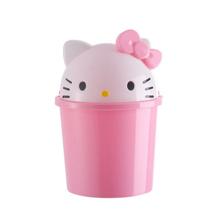 Sáng Tạo Dễ Thương Hoạt Hình KT Mèo Để Bàn Thùng Rác Có Thể Hộ Gia Đình Đầu Giường Bàn Cà Phê Bàn Washstand Flip Storage Bin Nhỏ 0PTR