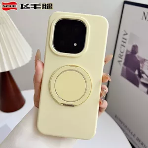 Ốp Điện Thoại Silicon Lỏng Cho vivo X300 X200Pro X300pro Giá Đỡ Xoay Chống Sốc Từ Điểm Hỗ Trợ