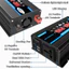 Bộ chuyển nguồn 12v-220v 4000-12000W, biến tần ô tô 4000-12000W, biến tần nguồn 12v-220v, 2 cổng USB