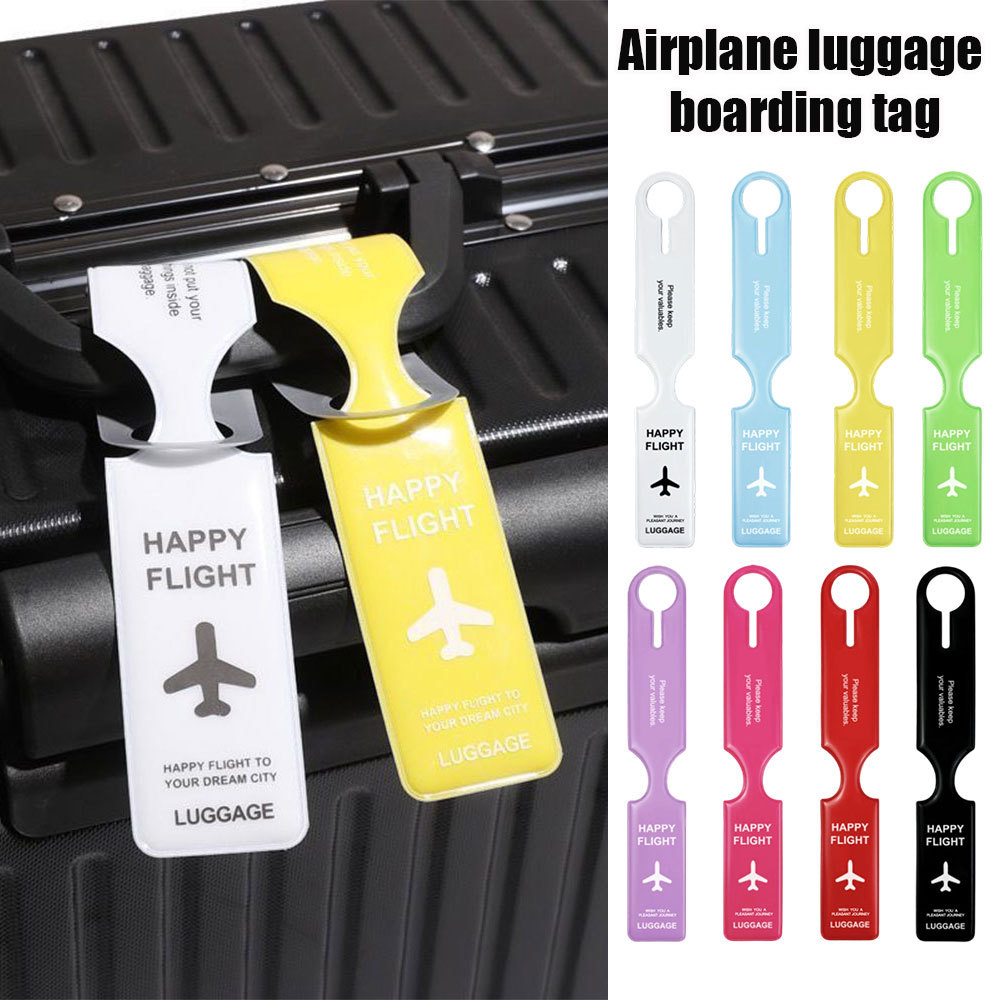 Thẻ Hành Lý Nhận Dạng Phụ Kiện Du Lịch PVC Chống Thấm Nước Vali Thẻ Tên Túi Xách Treo Mới