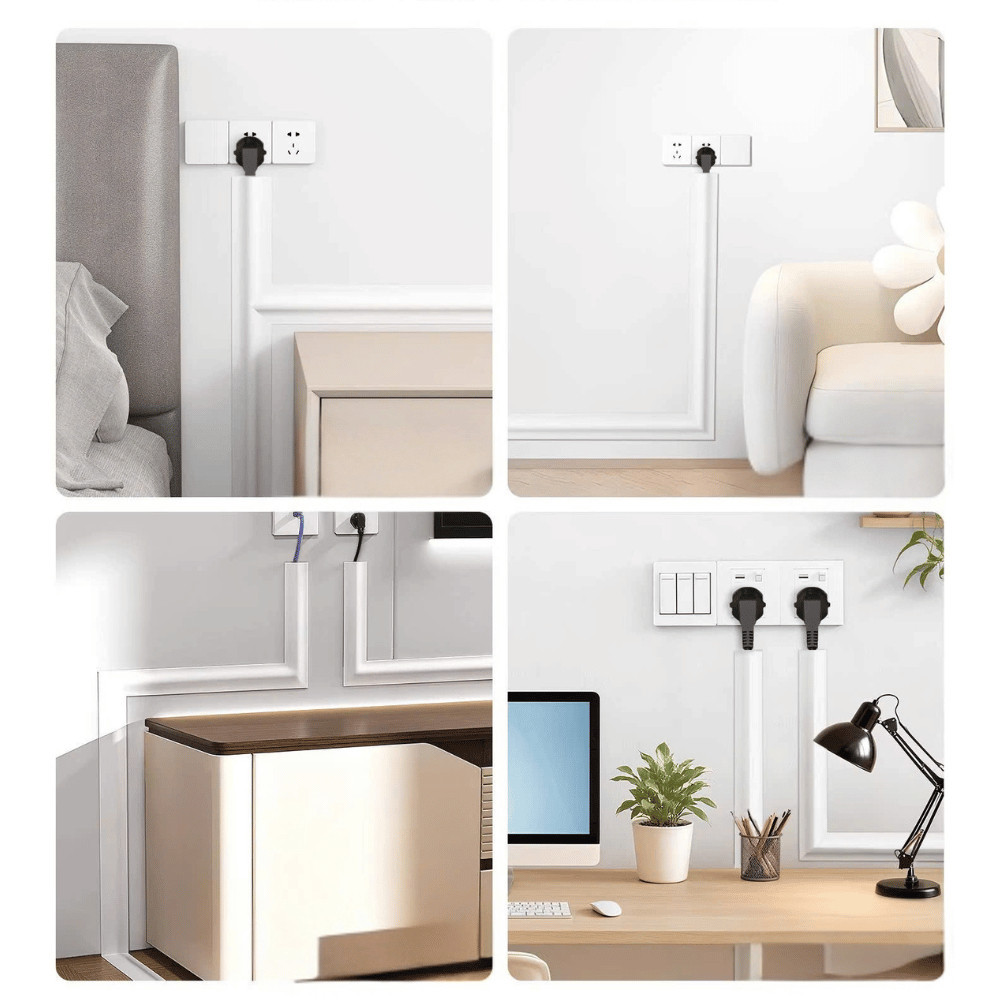 Nẹp Dây Điện Dsmarts Nhựa PVC Dày Dặn, Ốp Đi Dây Nổi Có Sẵn Keo, Dễ Dàng Cắt Ghép Thẩm Mỹ | BigBuy360 - bigbuy360.vn