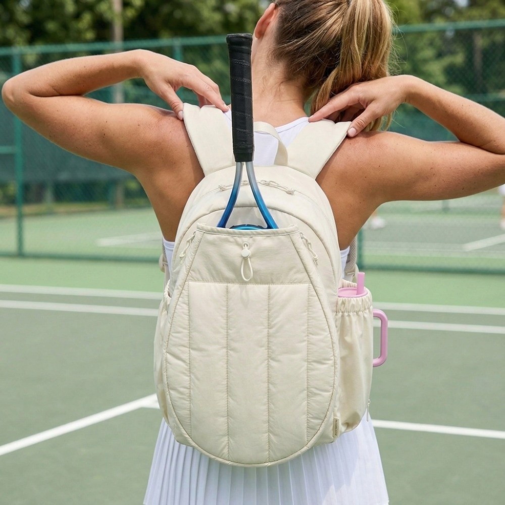 Túi vợt tennis LACYESUK 20L, ba lô điều chỉnh phù hợp cho pickleball và du lịch