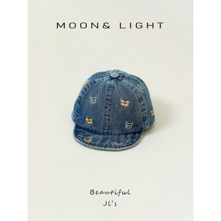 Nón/Mũ Lưỡi Trai Trẻ Em Denim Họa Tiết Gấu Dễ Thương – Mũ Vành Mềm Bảo Vệ Bé Mùa Xuân Thu MU026