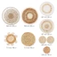 Wicker Boho Trang Trí Tường, Cỏ Biển Mây 9 Gói Bộ Giỏ Treo Tường Boho, Treo Tường Giỏ Treo Trang Trí