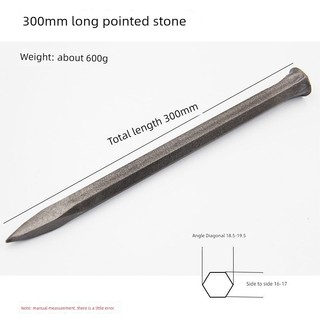 Đục Xi Măng Đục Thép Đặc Biệt Đầu Phẳng Họa Tiết Đục Lỗ Thép Đục Đá Cắt Stonemaker Búa Masoning Thép Đục