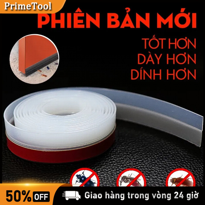 6 mét ron cửa chống bụi giảm ồn Ron Chân Cửa, Cao Su, Ngăn Bụi, Ngăn Côn Trùng, Giảm Tiếng Ồn, Dán (Có Keo)