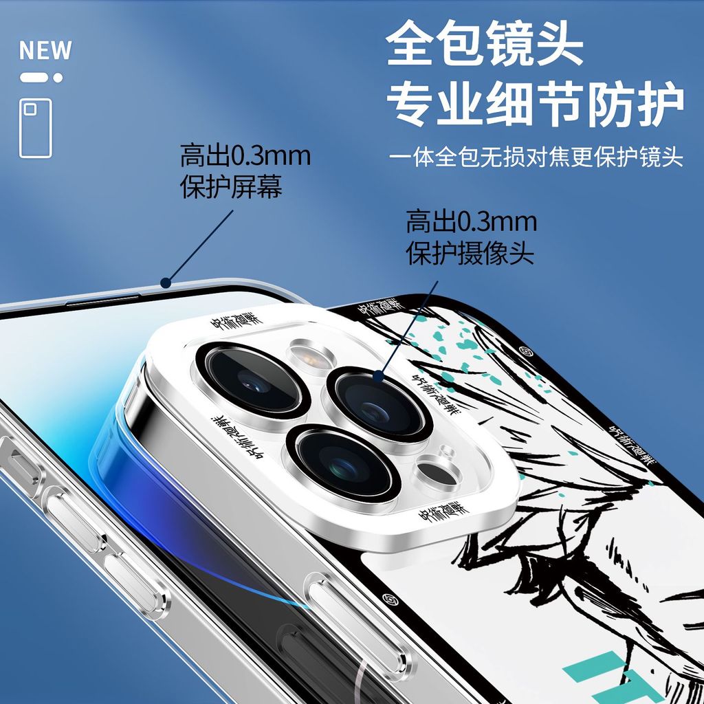 Ốp Lưng Cho OPPO Reno 13F 12F 11F 14F 11 12 13 14 Pro 5G Vỏ Jujutsu Kaisen Gojo Satoru Itadori Yuji Okkotsu Yuta Choso Anime Silicone TPU Họa Tiết Trong Suốt Bảo Vệ Camera