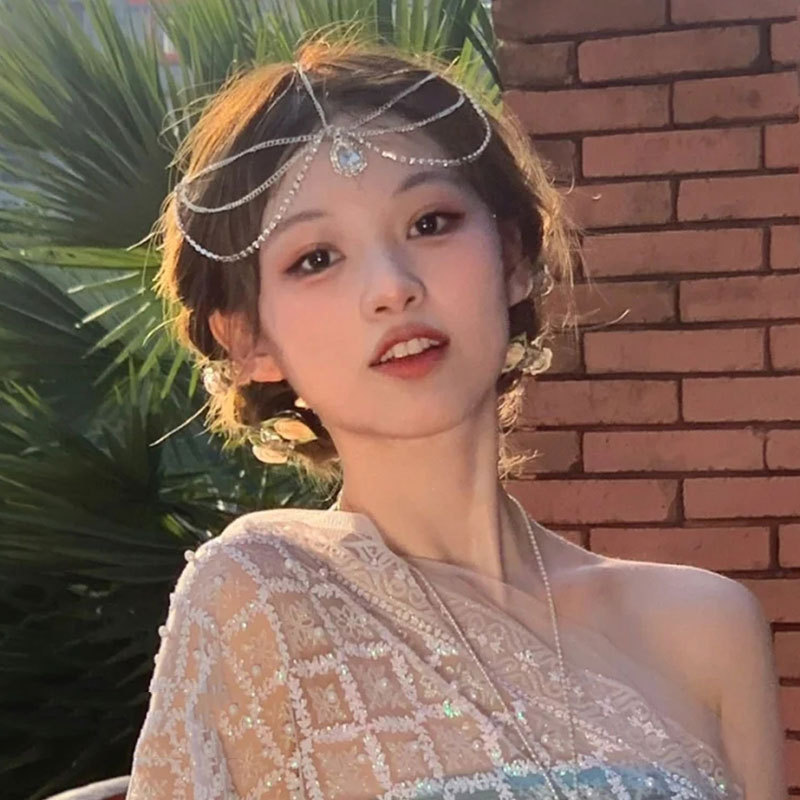 Mũ đội đầu phong cách châu Âu và Mỹ với pha lê sang trọng, phù hợp cho cô dâu và công chúa