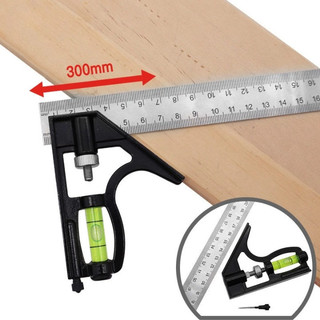 Thước Ke Nhôm Đo Góc Vuông 30cm – Đa Năng Cho Thợ Mộc Cơ Khí, Có Thước Nước Chính Xác