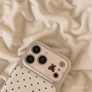 Cô Gái Tình Yêu Gấu Có Dây Đeo Tay Thích Hợp Cho iPhone17PROMAX Ốp Điện Thoại 16p / 15 / 14 / 13 / 12