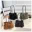 SQ11 2026 Retro Da Lộn Nữ Túi Đeo Vai Thời Trang Dung Tích Lớn Đi Lại Túi Tote