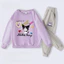 Bộ áo Hoodie thường ngày Kuromi Girls Sweatpants phong cách hoạt hình dễ thương Trang phục trẻ em thoải mái để mặc hàng ngày
