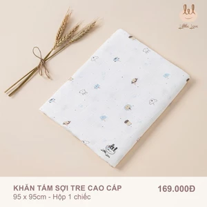 Sét Khăn xô tắm [ Bamboo - sợi tre cao cấp] dành cho bé LiL Little Love (BBKT02) kích thước 95cmx95cm