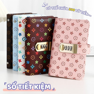 Sổ tiết kiệm đựng tiền có khóa cài – hỗ trợ ghi chép và lưu trữ tiền mặt hiệu quả 100 trang giấy chất lượng,