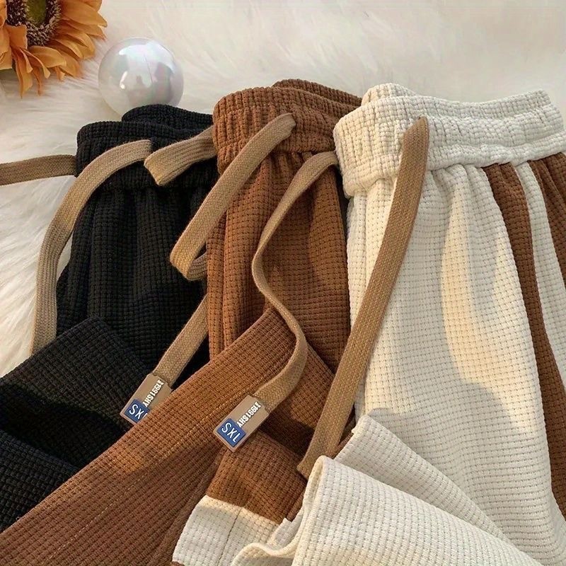Quần Sọc Labe Nam High Street vibe Dạo Phố Mặc Ruffian Đẹp Trai Fried Street Drape Size Lớn Rời Mùa Xuân Quần 17G9