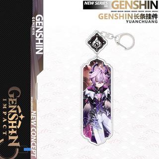 New Genshin Impact Durin Lauma Ororon Nefer Columbina Keychain Cartoon Anime Strip Pendant
