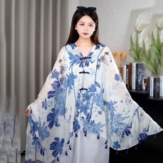 Khăn Choàng Ngoài Lụa Hijab Chống Nắng, Thích Hợp Du Lịch Biển