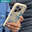 Ốp điện thoại Ibumpers Vỏ chủ đề hải lý thẩm mỹ & Vỏ silicon mềm chống sốc cho iPhone 11 12 13 14 15 16 17 Pro Max IP Plus