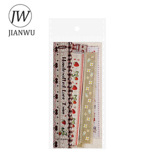 JIANWU Handmade Ren Bộ Sưu Tập Series Vintage Ren Hoa Phong Cảnh Chất Liệu Cắt Dán PET Nhãn Dán Sáng Tạo Tạp Chí Văn Phòng Phẩm
