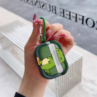 Ốp lưng chống rơi khủng long nhỏ dễ thương cho AirPods 2 3 4 S PRO PRO PRO2 PRO3 Vỏ nhựa TPU mềm JTEJ