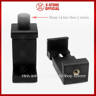 Đầu kẹp điện thoại VÍT XOÁY cho livestream, ngàm kẹp chống rung, giữ máy chắc chắn, xoay 360 độ - KDT