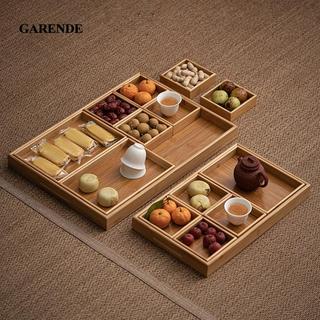 Garande Khay Phục Vụ Đĩa Trà Cà Phê Đĩa Đa Năng Mộc Mạc Ăn Tối Khay Đựng Thực Phẩm Ăn Nhẹ Hộp Đựng Cho Ngày Lễ Ăn