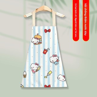 T p d hello kitty Trẻ em Người lớn Trẻ em Chống thấm nước Tạp dề dễ thương