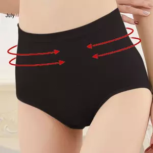 Quần lót kiểm soát eo cao cho phụ nữ sau sinh, làm từ cotton nguyên chất kháng khuẩn giúp định hình cơ thể