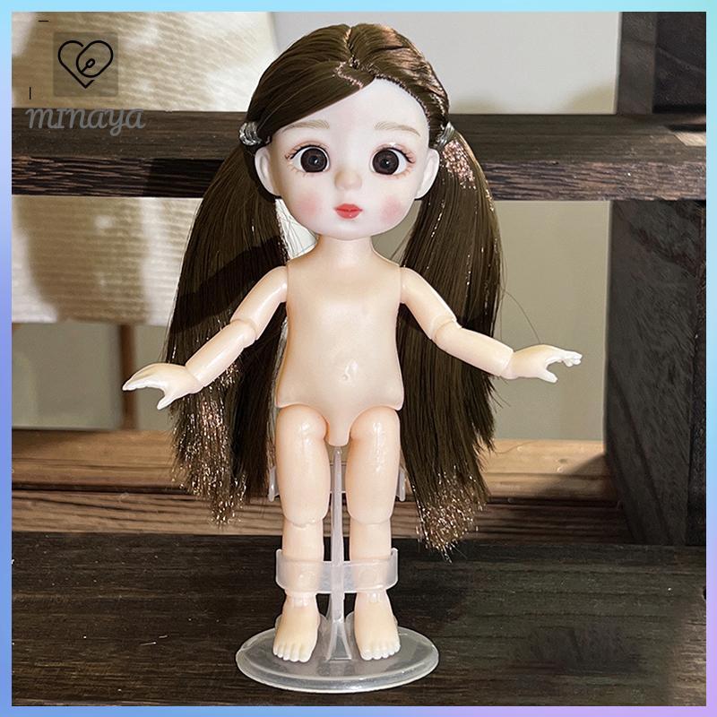 [MINAYA] 1 Búp Bê 16cm Với Biểu Hiện Khác Nhau, Búp Bê BJD 1 / 8 Dễ Thương, 13 Khớp Di Chuyển Được Búp Bê Bé Gái Đồ Chơi VN