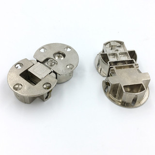 Bản lề gấp Hợp kim kẽm Cốc đôi lên xuống Cửa tủ 180 độ Cướp biển giấu bản lề phẳng Có thể điều chỉnh Phần cứng nội thất