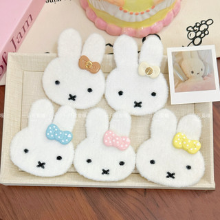 Dải băng thỏ Miffy dệt kimi nơ và velcro - phụ kiện tóc sang trọng cho bé gái