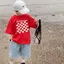 mi mới trẻ em cả phong ngắn cotton mùa Hàn男女夏