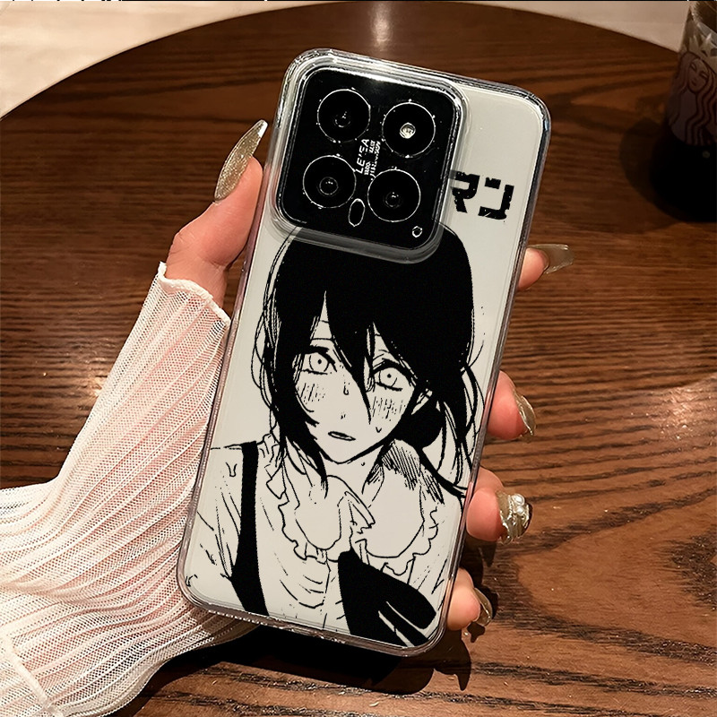 Dành Cho Redmi Turbo 4 Pro Note 15 Pro / 14 / 13 Mi 15T 14T K90 Pro Max Chainsaw Man REZE Slim Soft Phone Case Cho Xiaomi 17 Pro Max Bảo Vệ Camera Chống Sốc Redmi Cover