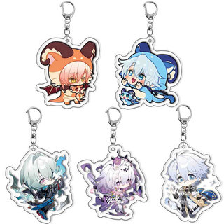 Game Honkai: Star Rail Keychain Castorice Anaxagoras Phainon Cosplay Costumes