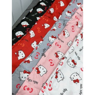 Quần Lụa 3D In Hình Kitty Dễ Thương - HoodieX- Quần Ống Rộng Mặc Nhà Cho Nữ Dưới 65kg
