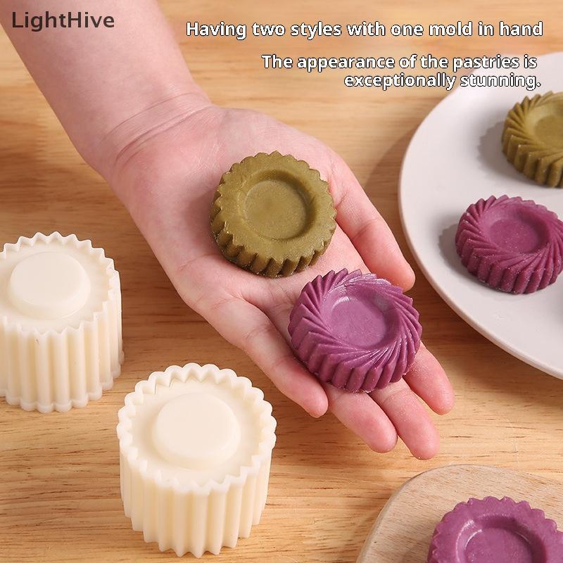 [LightHive] Khuôn Bánh Ngọt Có Thể Tháo Rời Tem Khuôn Bánh Trung Thu Bánh Ngọt Dụng Cụ Trang Trí Bánh Áp Lực Tay Khuôn Nướng Tự Làm Nhà (TH)