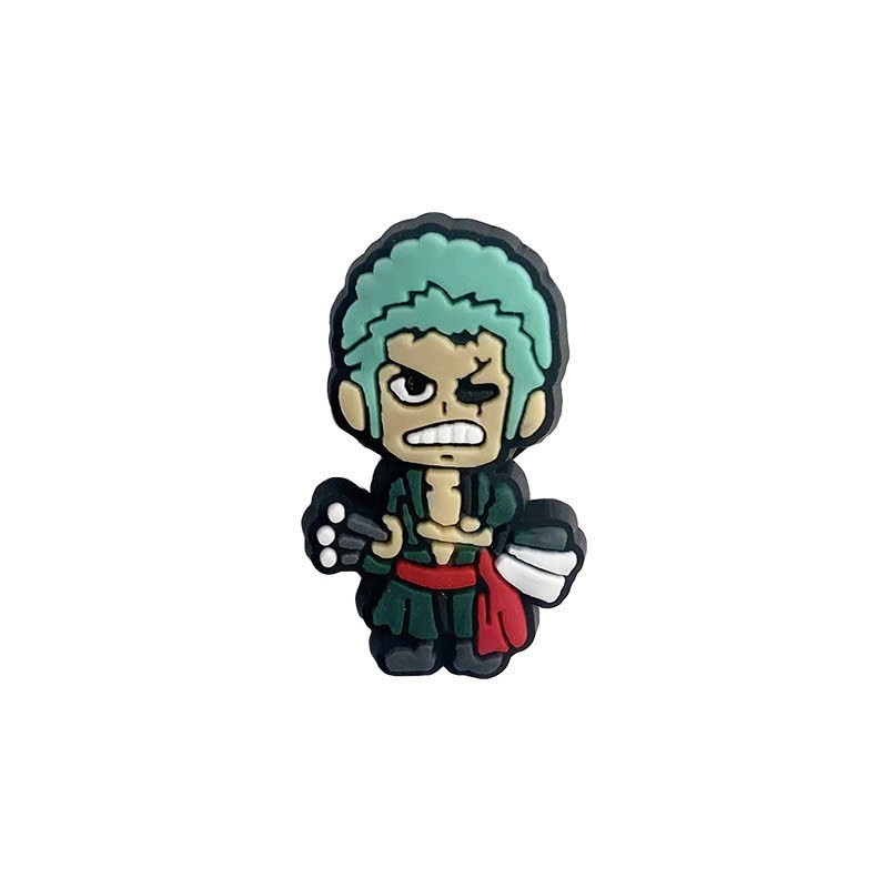 Set 12 Sticker/ Charm gắn dép One Piece - Đảo Hải tặc