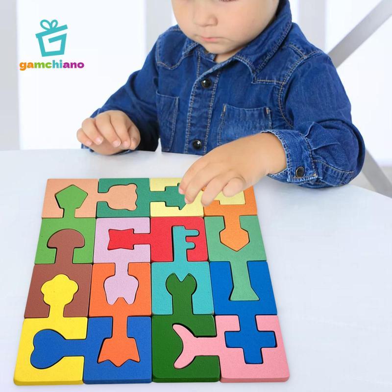 Gamchiano Đồ Chơi Xếp Hình Bằng Gỗ Kỹ Năng Vận Động Tinh Tế Ghép Hình Học Cho Trẻ Em 3 4 5 Tuổi Quà Tặng Sinh Nhật