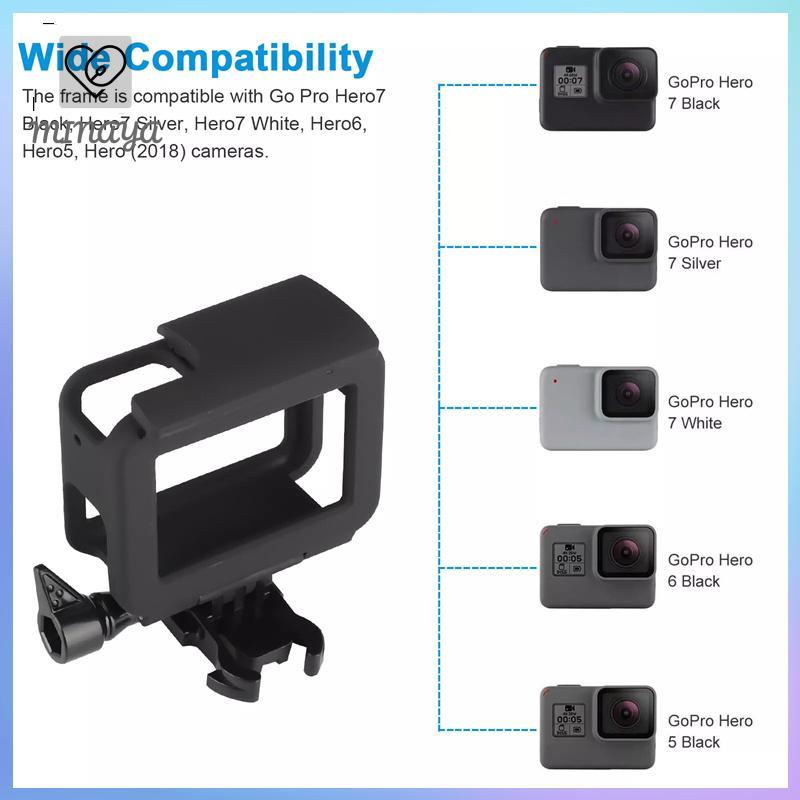 [MINAYA] Ốp Khung Bảo Vệ Cho GoPro Hero 7 6 5 Bla Camera Hành Động Vỏ Máy Quay Vỏ Gắn Phụ Kiện Máy Ảnh VN